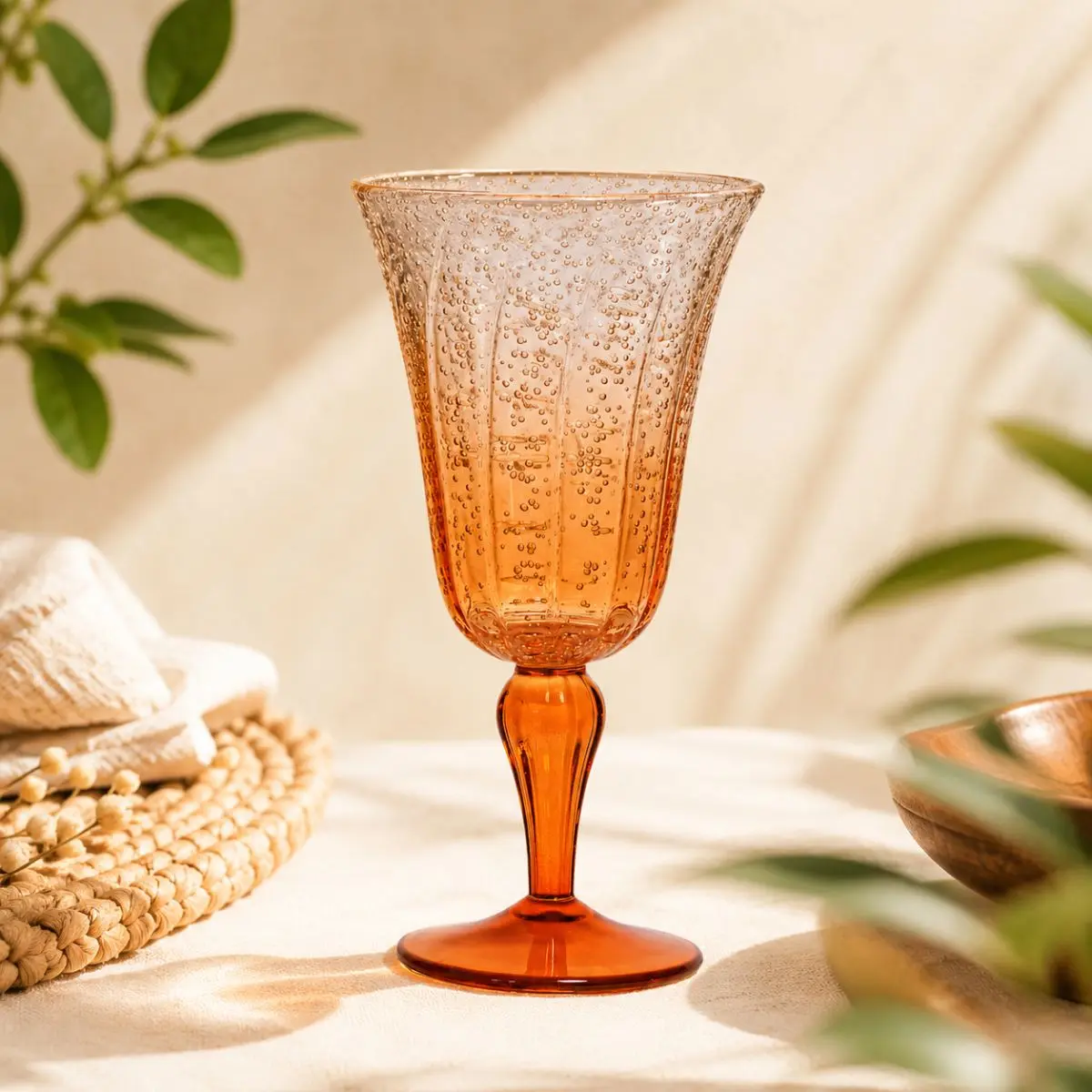Taça de Acrílico 310ml com Detalhes em Bolhas Degradê