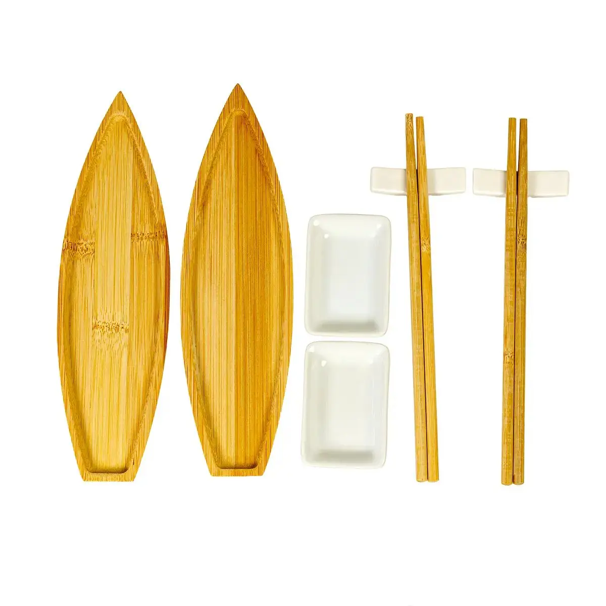 Kit para Sushi Nagasaki em Bambu 8 Peças
