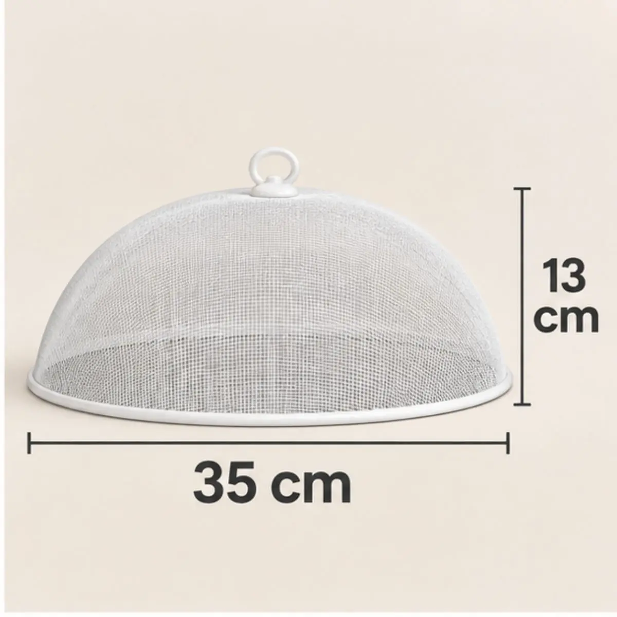 Tela Protetora para Alimentos em Metal Revestido Branca 35x13cm