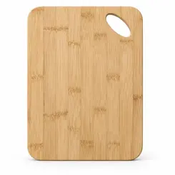 Tábua de Corte Retangular em Bambu com Alça 28x21x1cm