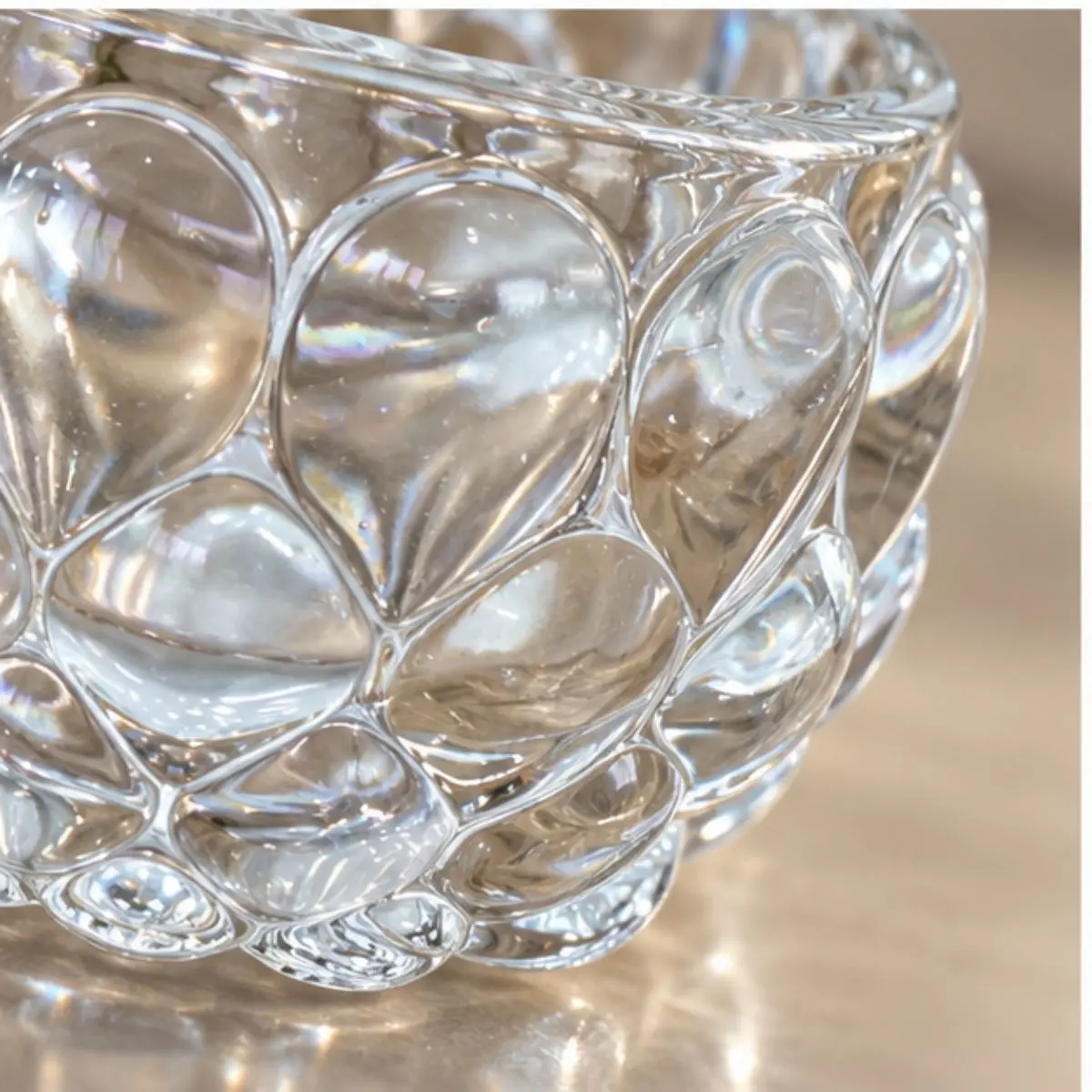 VASO DE VIDRO TRANSPARENTE