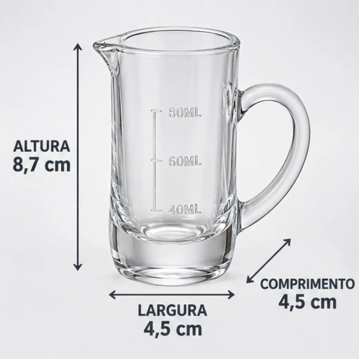 MINI JARRA VIDRO TRANSPARENTE