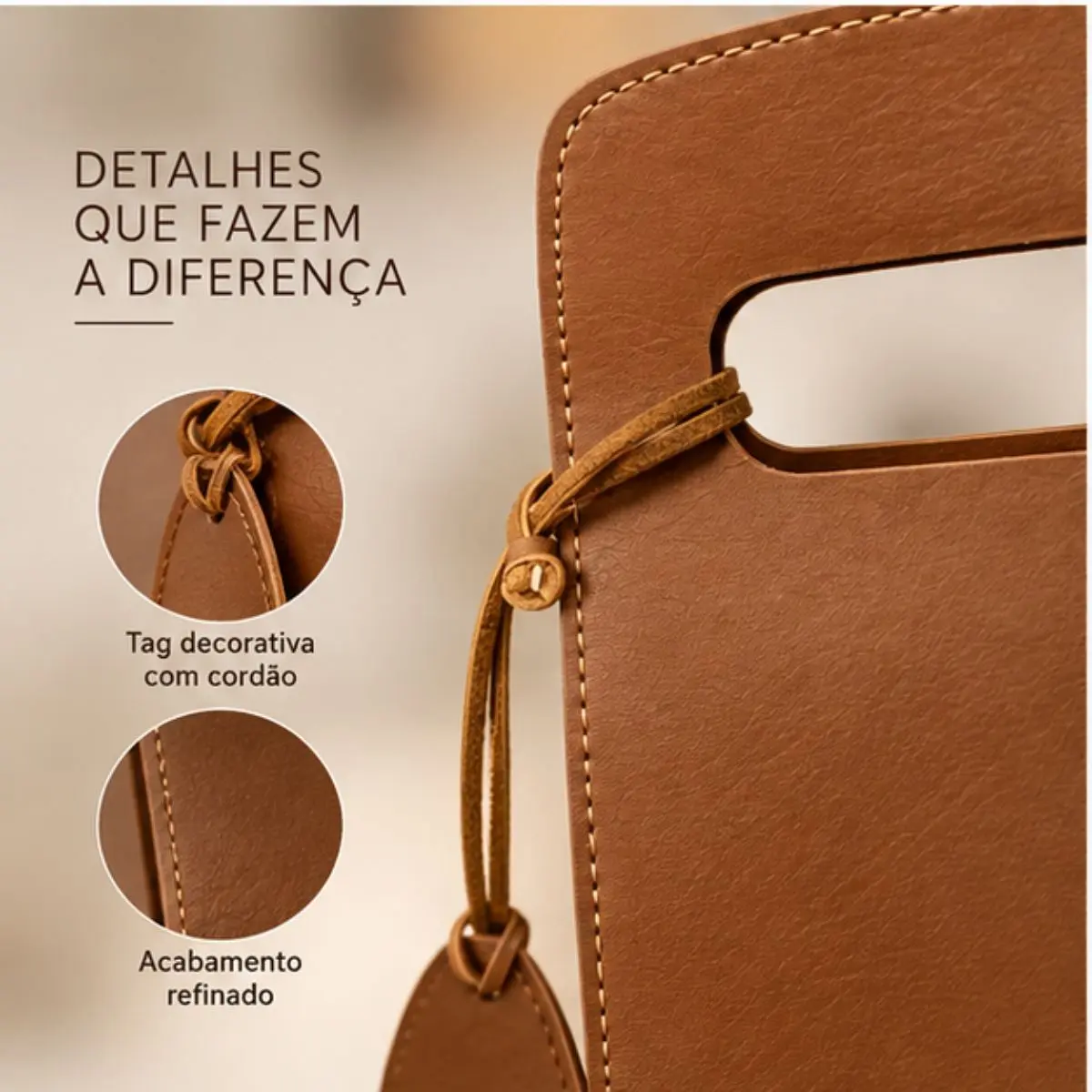 Porta-Garrafa Individual Montana Havana com Alça 40 cm