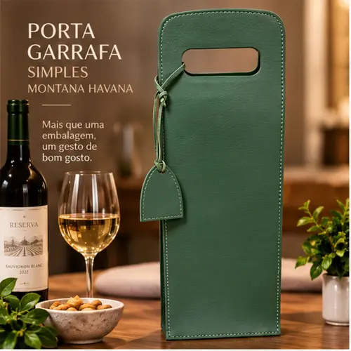 Porta-Garrafa Individual Montana Havana com Alça 40 cm