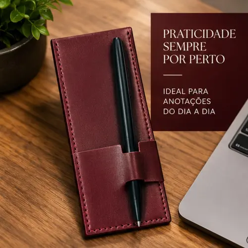 Bloco de Anotações Montana Bordô com Capa Decorativa 6 x 17 cm