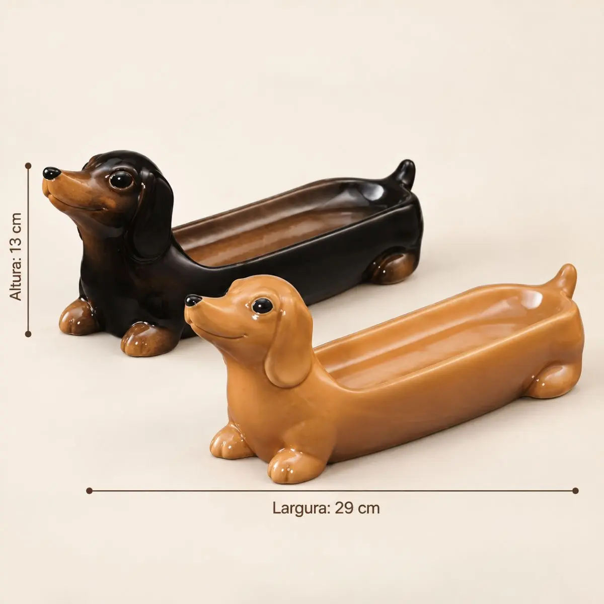 Kit 2 Petisqueiras Cachorro Salsicha Hot Dog Gourmet 29cm